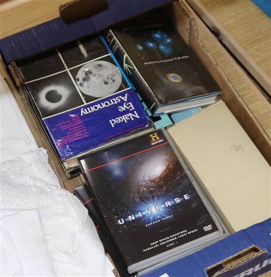 A quantity of DVDs relating to astronomy